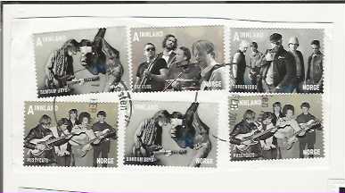 NORSKE ARTISTER X 6 POSTKLIPP