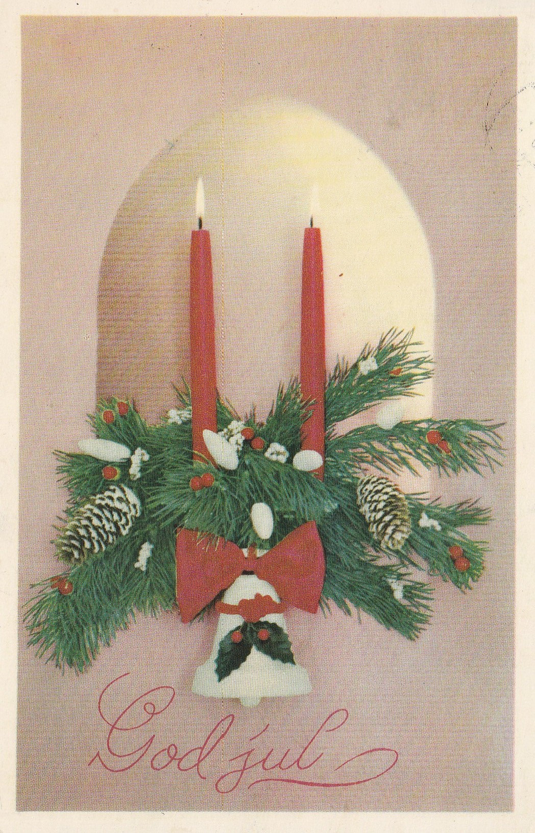 Eldre kort : God Jul .  Mittet 5804 Pst Små