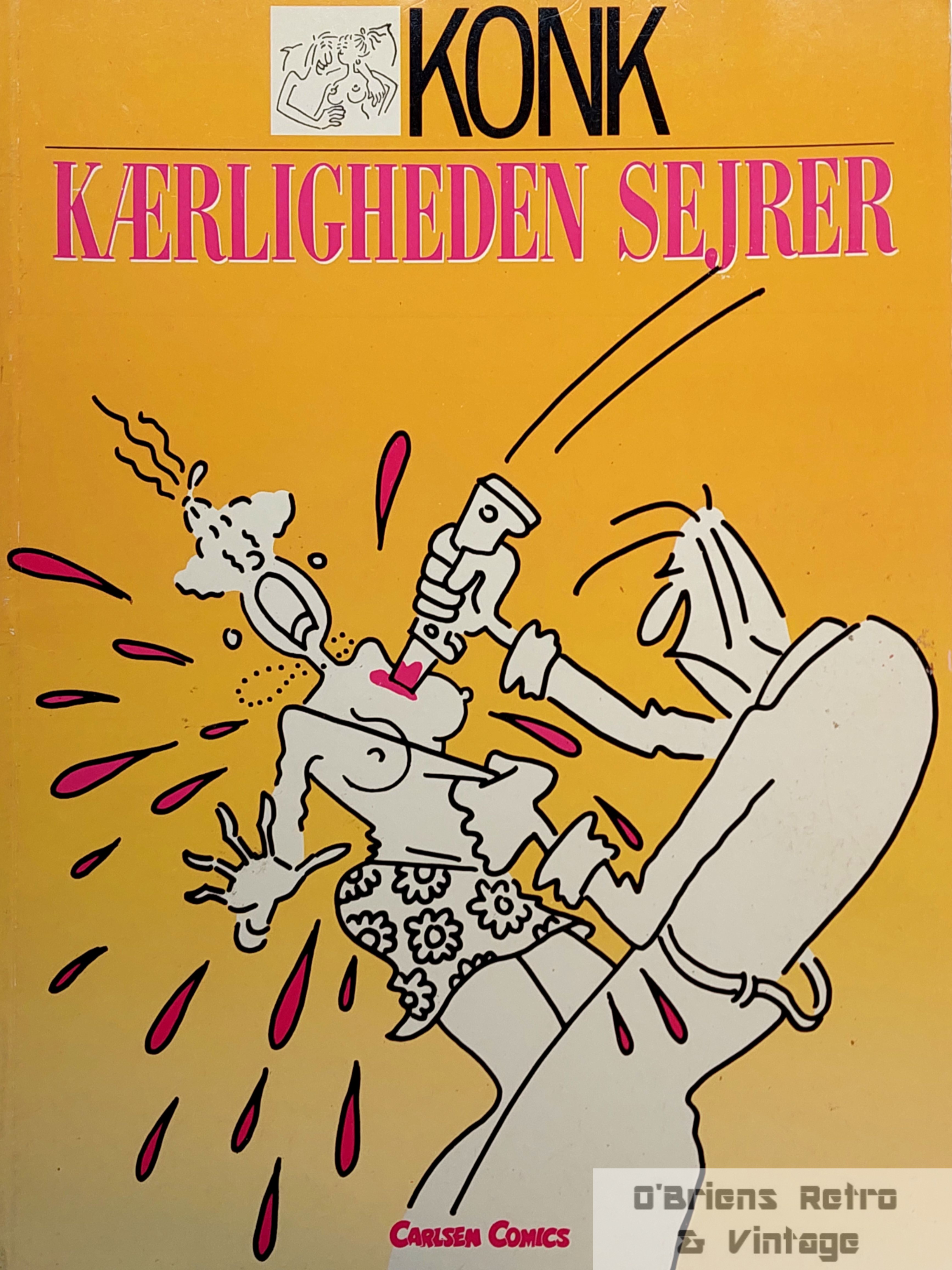 Konk: Kærligheden sejrer - Dansk tegneseriealbum 1987 - Carlsen Comics