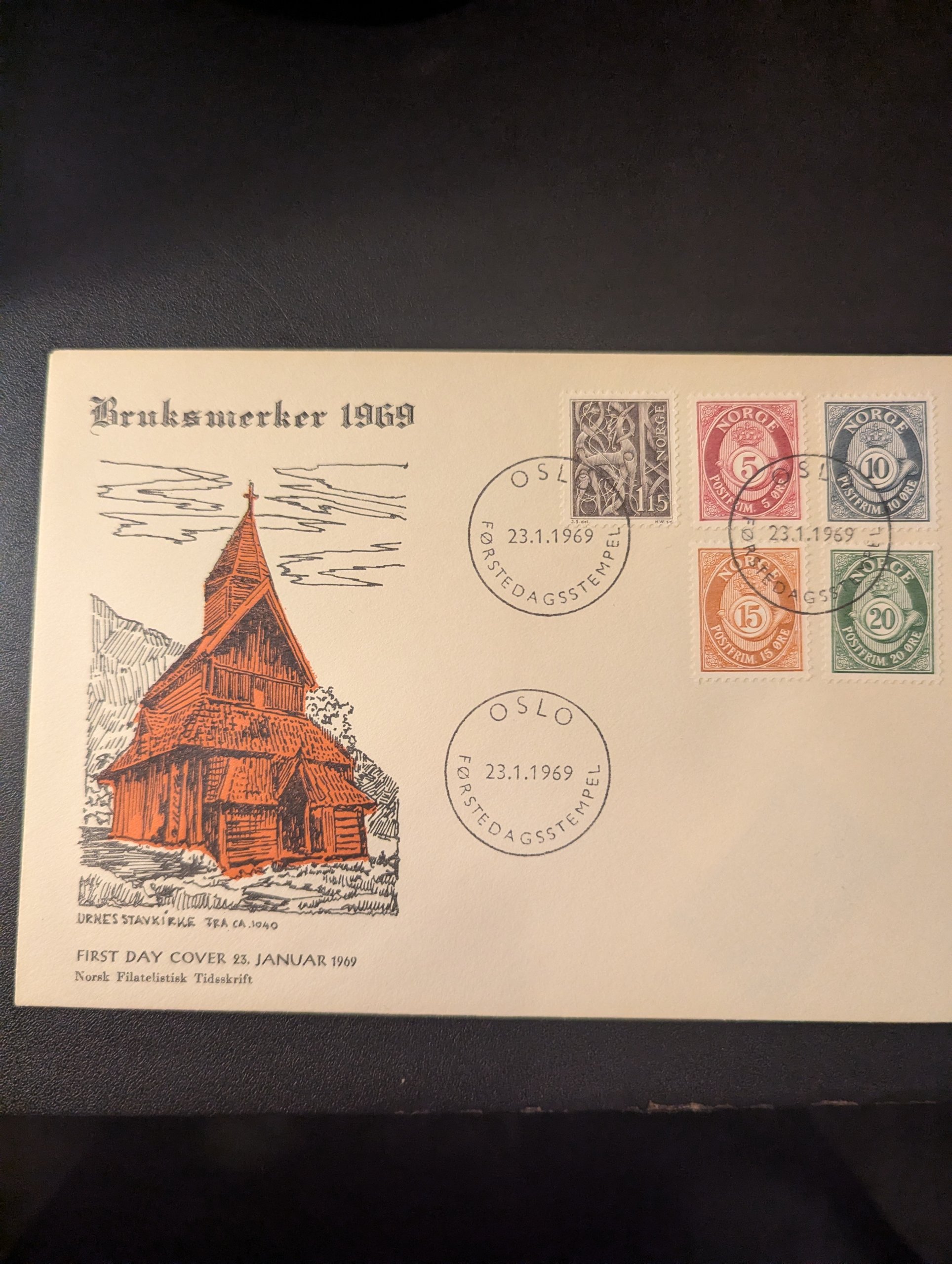 FDC "BRUKSMERKER 1969".