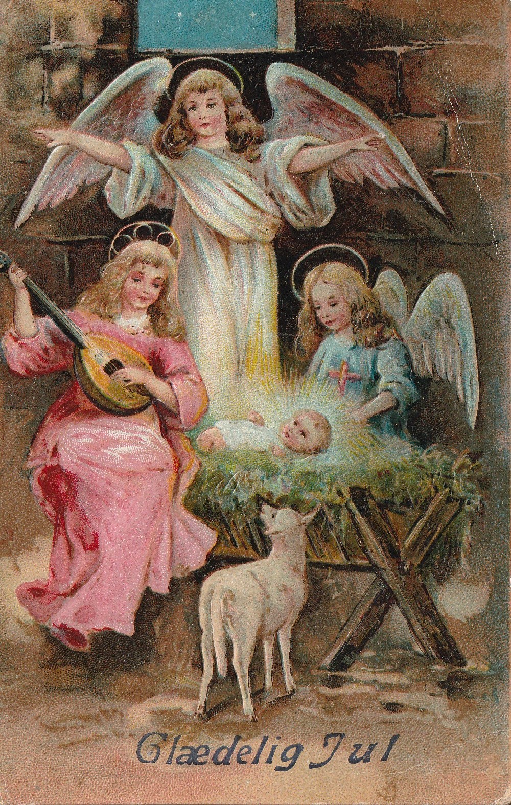 Eldre kort : Glædelig Jul. FAS 17507-8 Små