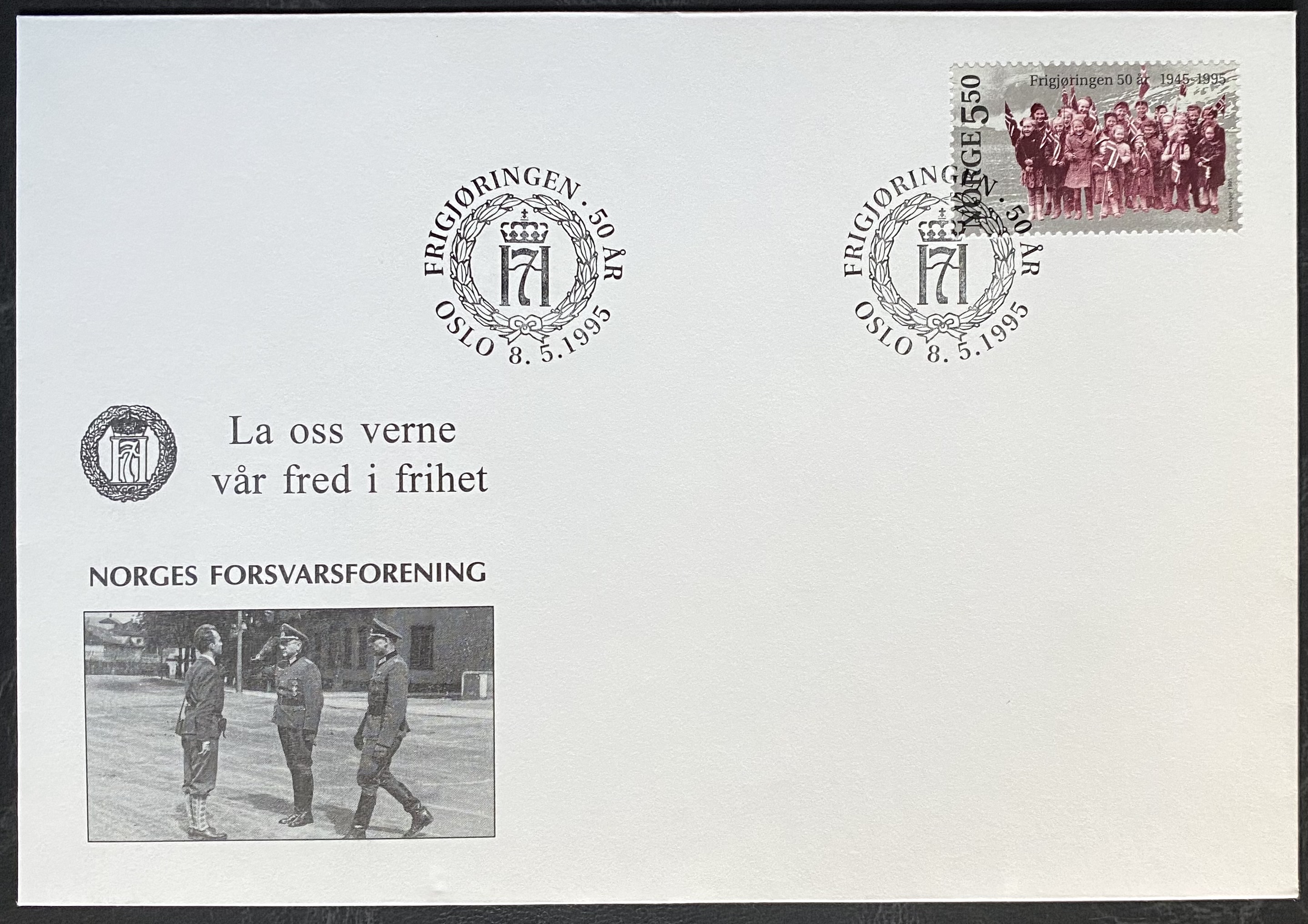 FDC NK 1227-1229 Norges Forsvarsforening - 3 brev