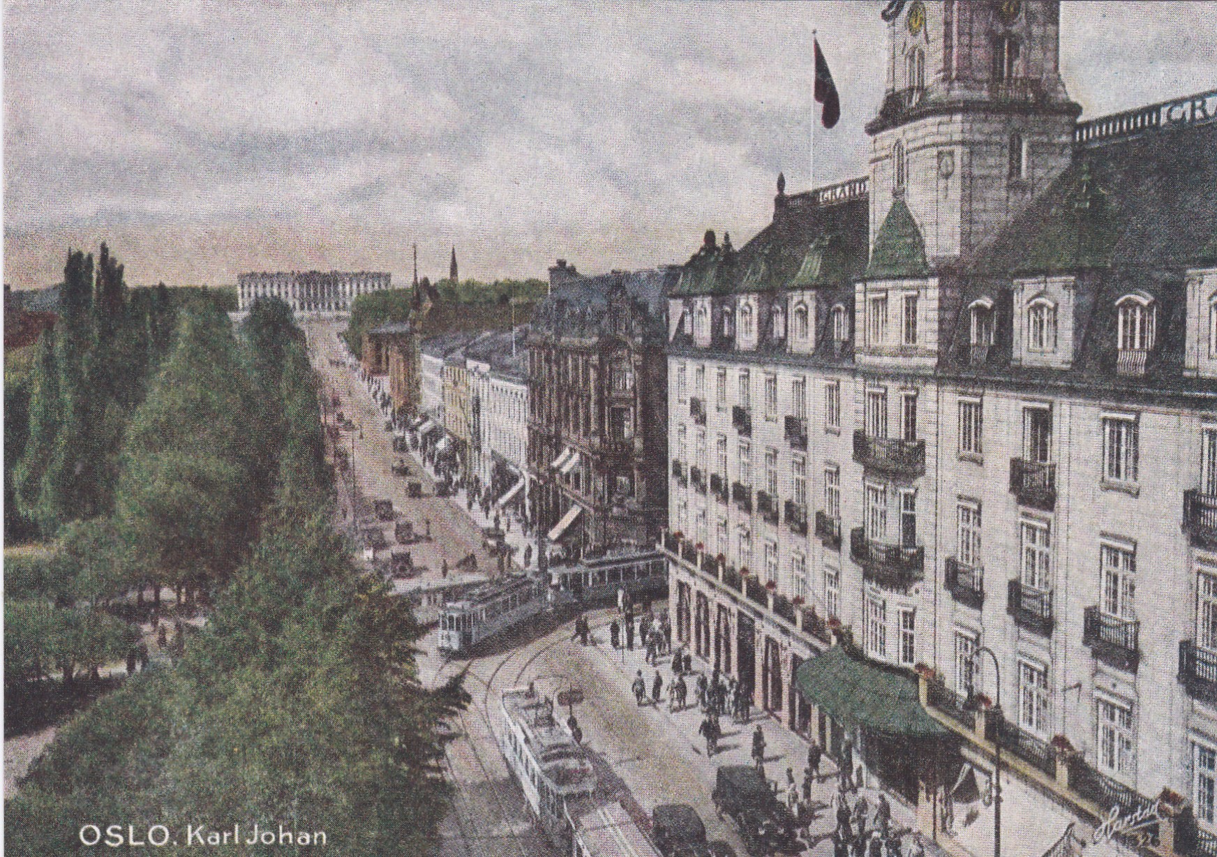 Oslo. Karl Johan. Harstad Kunstforlag