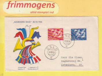 Nordens Dag, Norge FDC NK 443-44 (49105)
