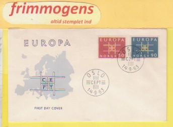 Europa 1963, Norge FDC NK 540-41 (49110)