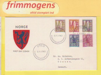 Bruksmerker, Norge FDC NK 518, 23, 26-28 (49111)