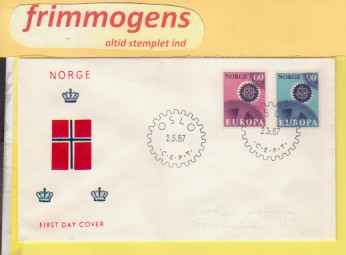 Europa 1967,  Norge FDC NK 581-82 (49117)