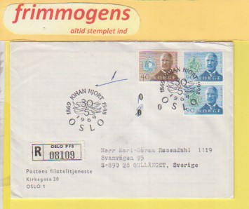 Johan Hjort, Norge FDC NK 628-29 (49124)