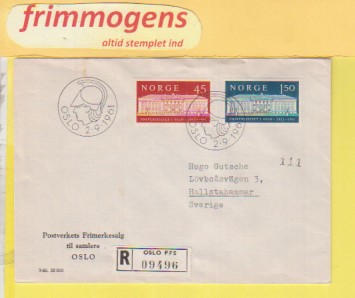 Universitetet i Oslo, Norge FDC NK 498-99 (49127)