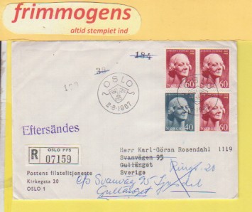 Johanne Dybwad, Norge FDC NK 591-92 (49129)