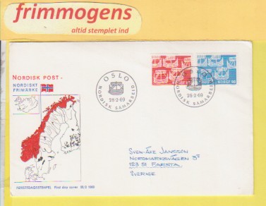 Nordisk samarbeid, Norge FDC NK 622-23 (49131)