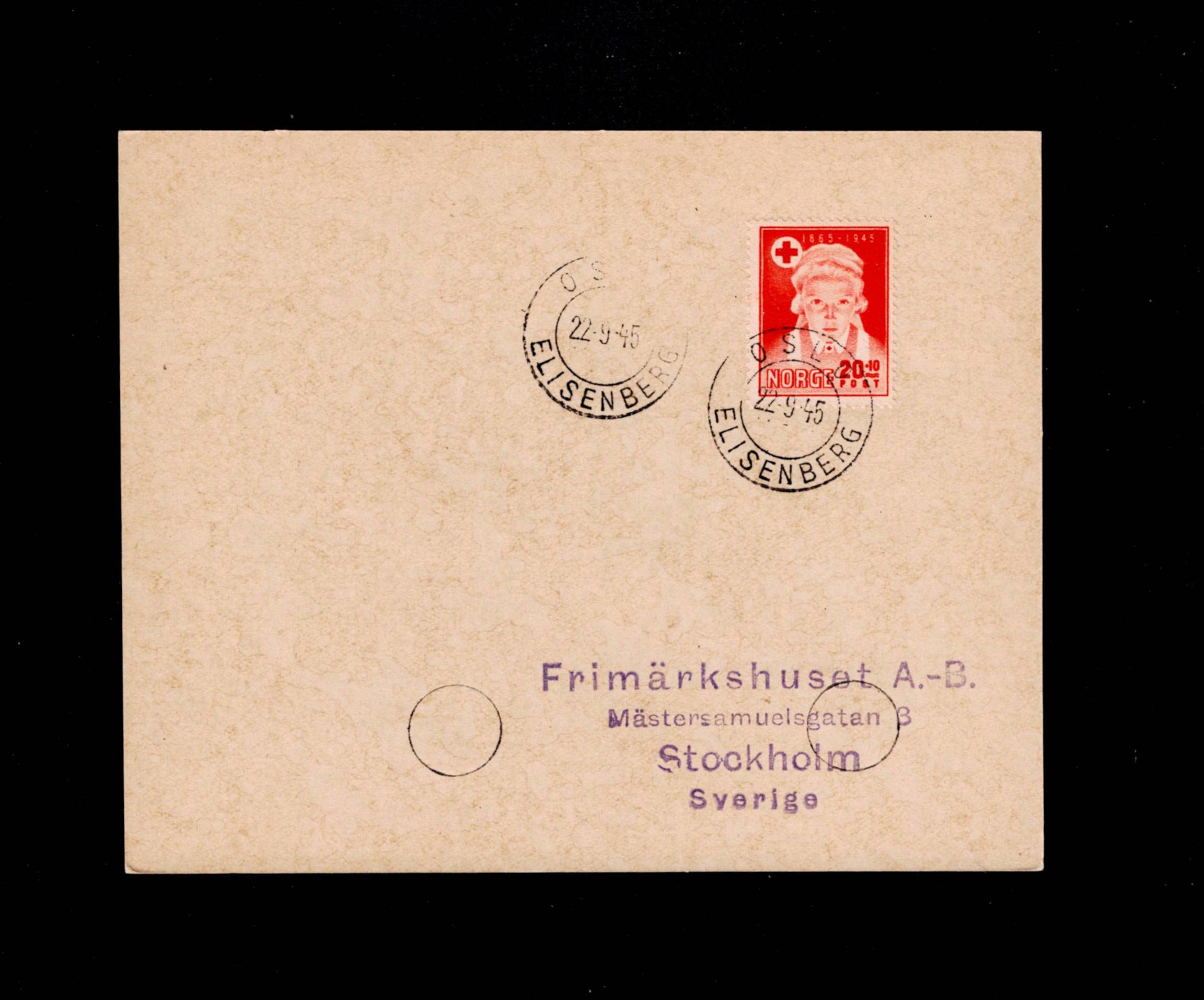 FDC 1945 NK32 Elisenberg på H.Dethloff kort