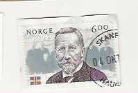 NORGE/SVERIGE 6 KR. POSTKLIPP