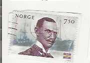 NORGE/SVERIGE KR. 7,50 POSTKLIPP