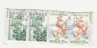 NORGE X 4 SE SKANN POSTKLIPP