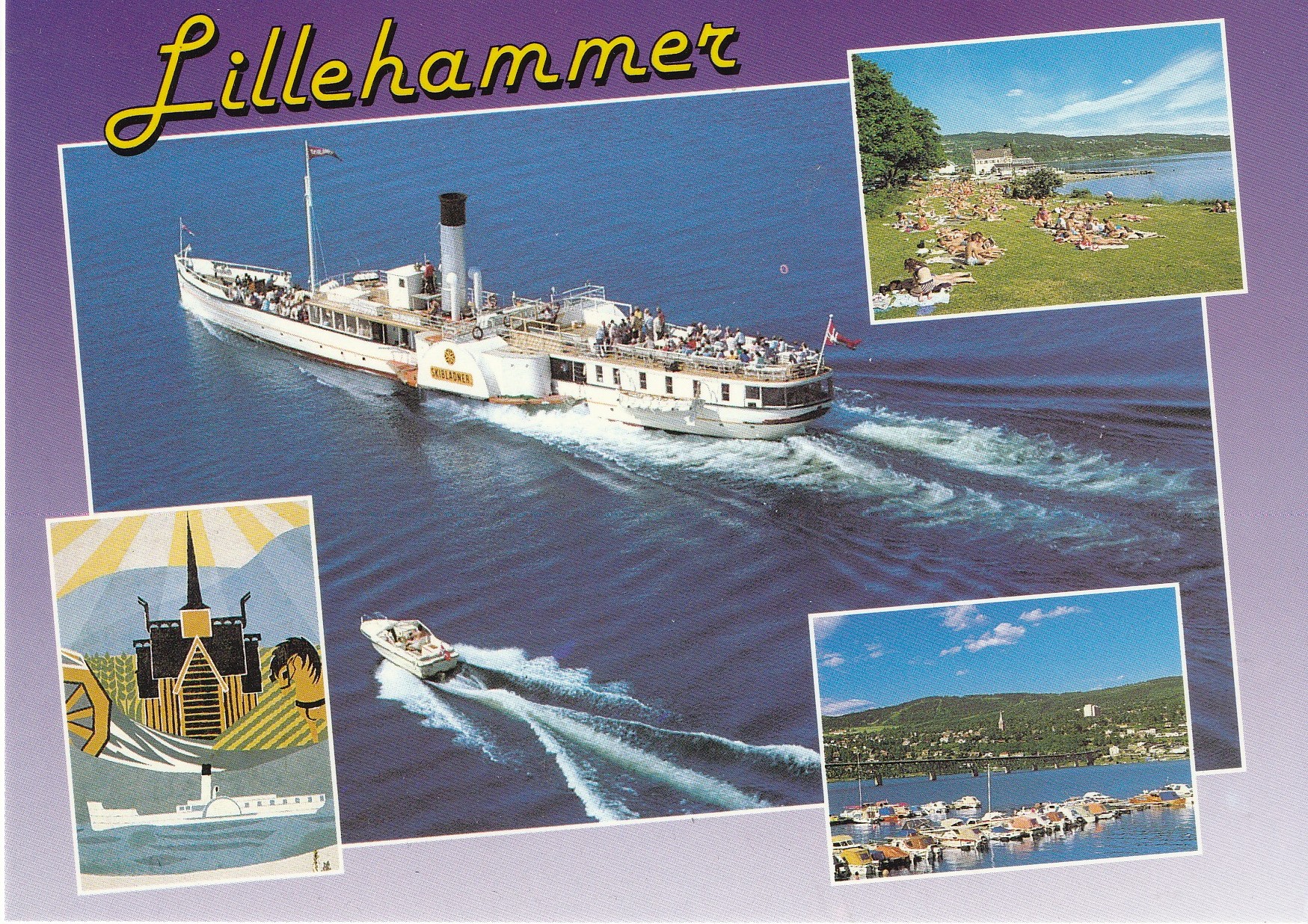 Lillehammer .Skibladner på Mjøsa.   Aune M-13641-0