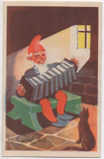 Nisse spiller på 2 rader for pus småformat brukt 1941