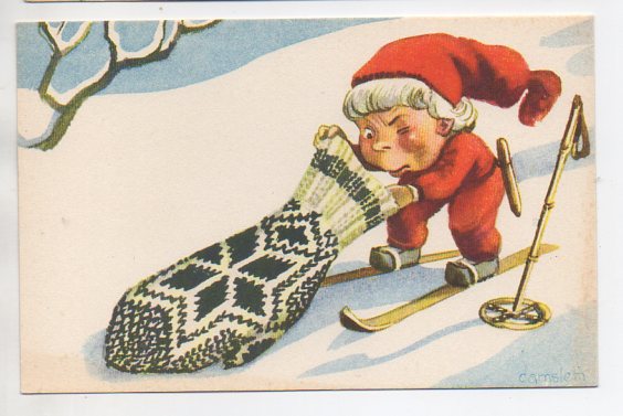 Damsleth Nisse og Selbuvott småformat ubrukt