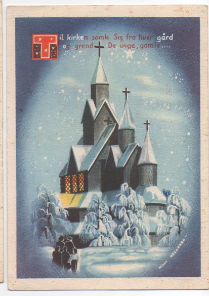 M. Heegaard Til kirken samle ... storformat brukt 1946