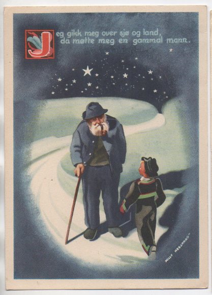 M. Heegaard jeg gikk meg over ...  storformat brukt 1944