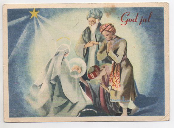 M. Heegaard De 3 vise menn storformat brukt 1944